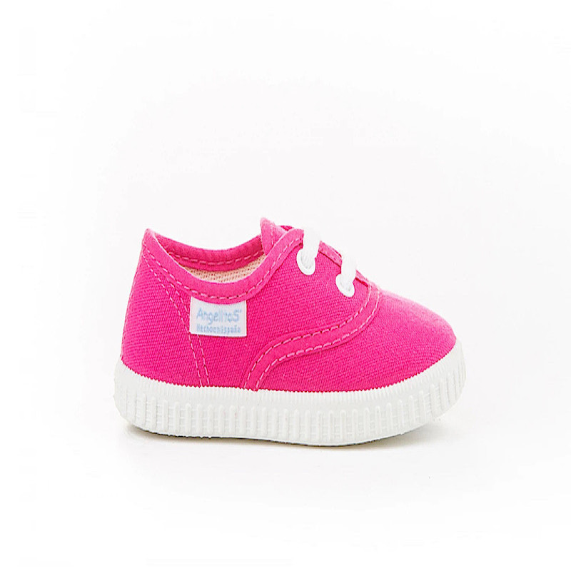 Made in Spain EU20-EU29 Classic Canvas shoes Non Slip Rubber Fuchsia 